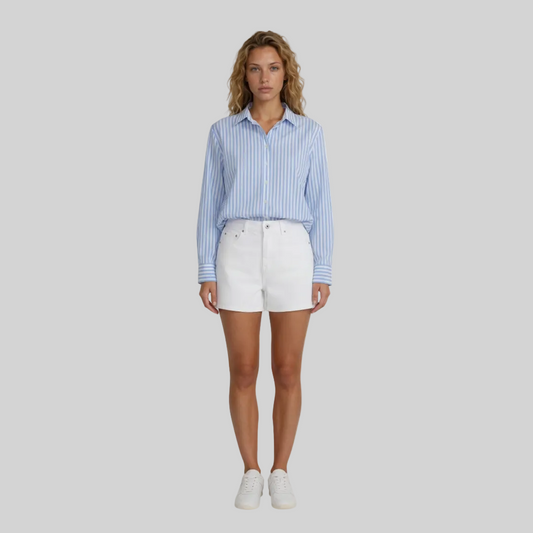 Women's Long Sleeve Cotton Poplin Shirt