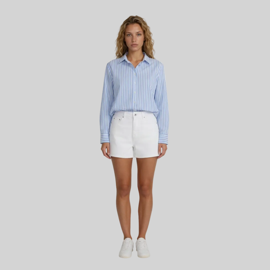 Women's Long Sleeve Cotton Poplin Shirt